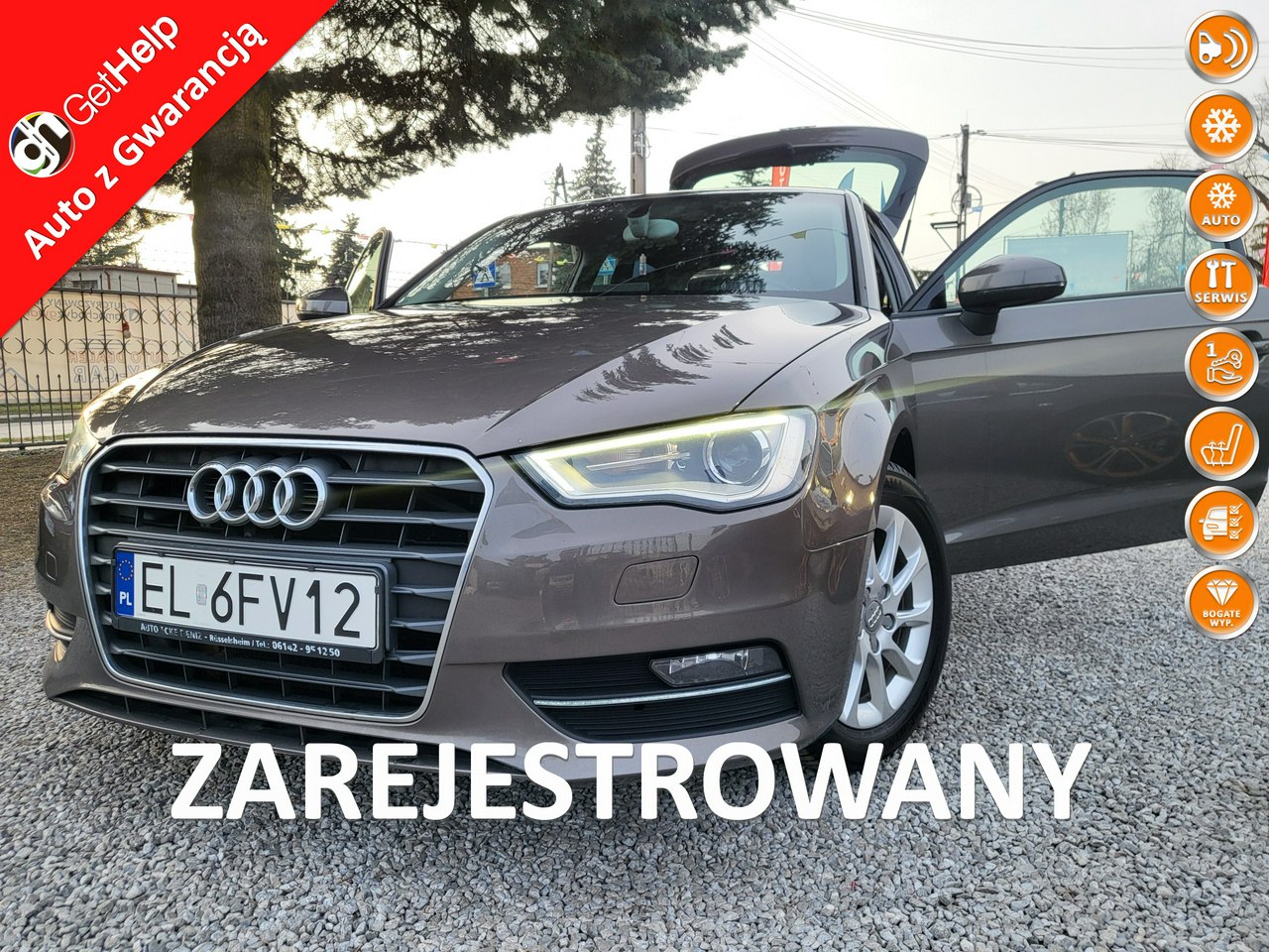 Audi A3  | Przedni | Manualna | 122 Km | Brązowy