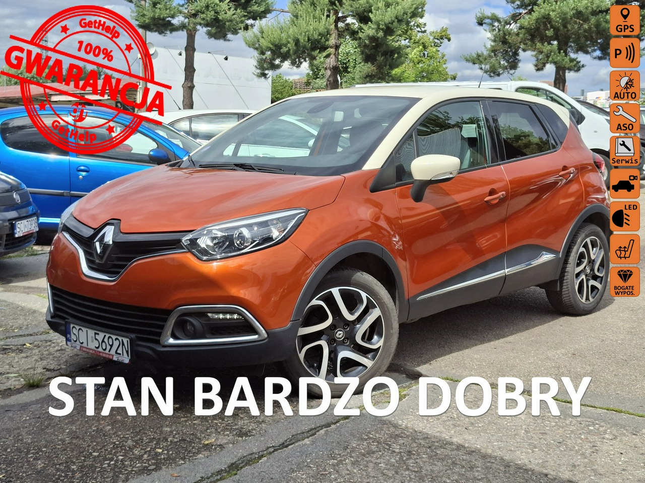 Renault Captur  | Fwd (Przód) | Manualna | 90 Km | Pomaranczowy