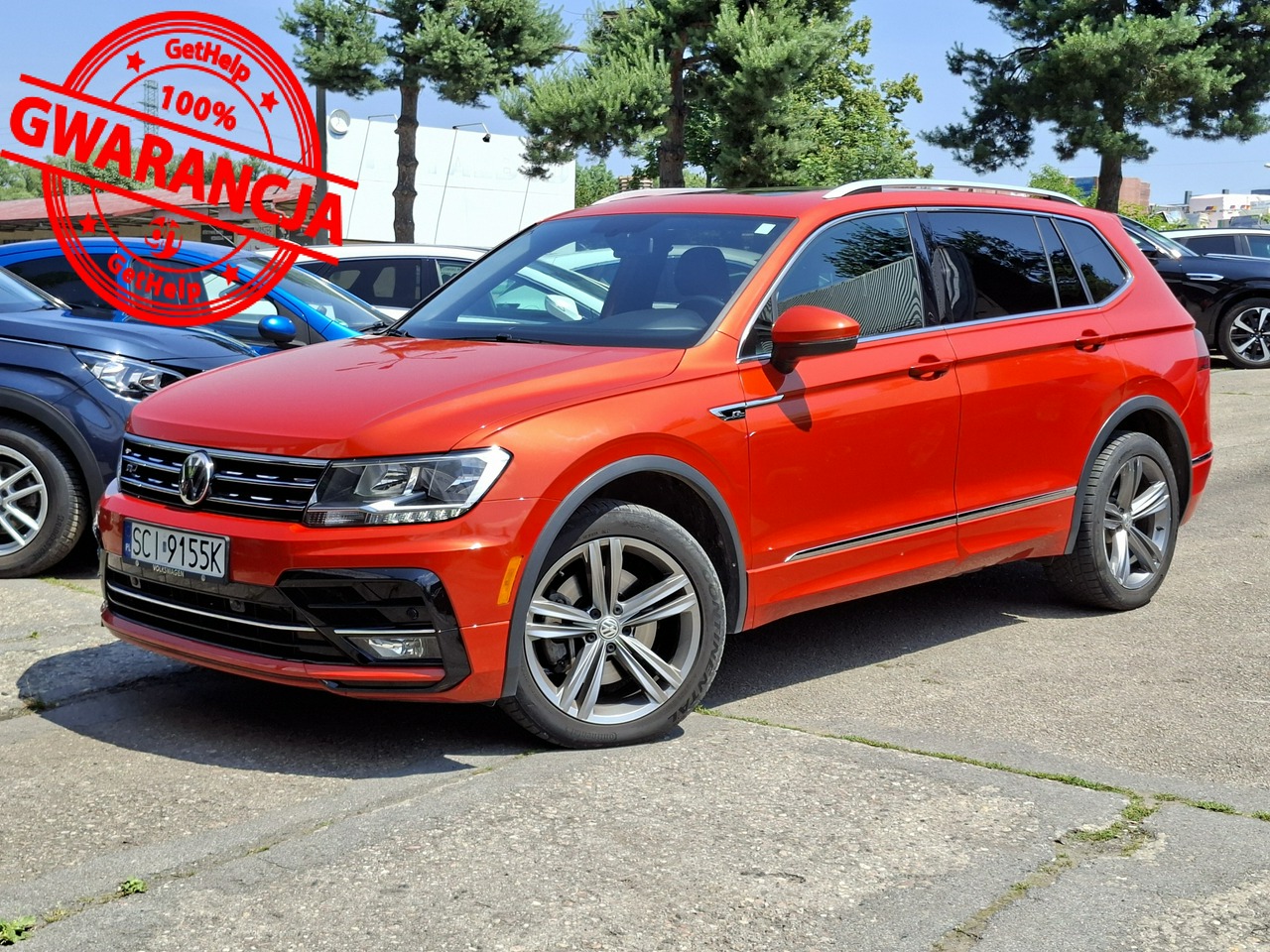 Volkswagen Tiguan  | 4X4 Automatyczny | Automatyczna Dwusprzeglowa | 190 Km | Pomaranczowy