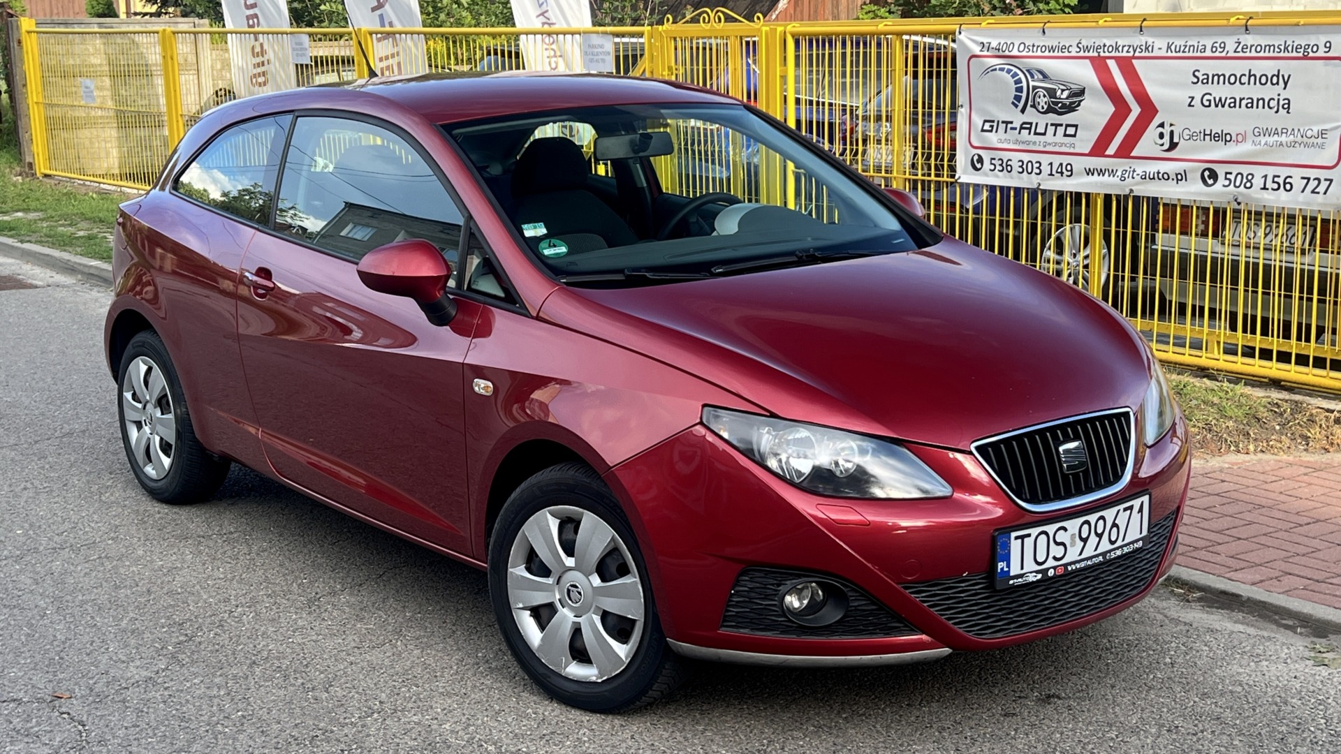 Seat Ibiza | Fwd (Przód) | Manualna | 70 Km | Bordowy