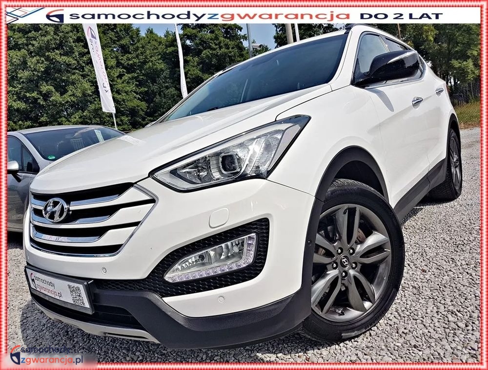 Hyundai Santa Fe | 4×4 (Stały) | Automatyczna | 197 Km | Biały