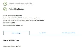 Volkswagen T-Roc | FWD (przód) | Automatyczna | 150 KM | Biały full