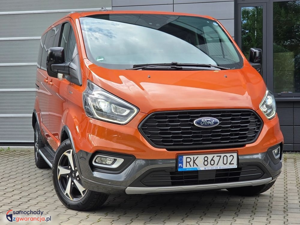 Ford Tourneo Custom | Fwd (Przód) | Automatyczna | 130 Km | Pomarańczowy