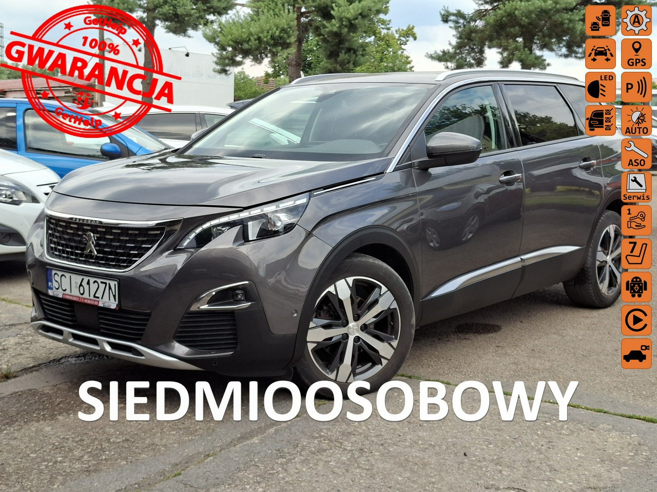 Peugeot 5008 | Fwd (Przód) | Automatyczna | 130 Km | Szary