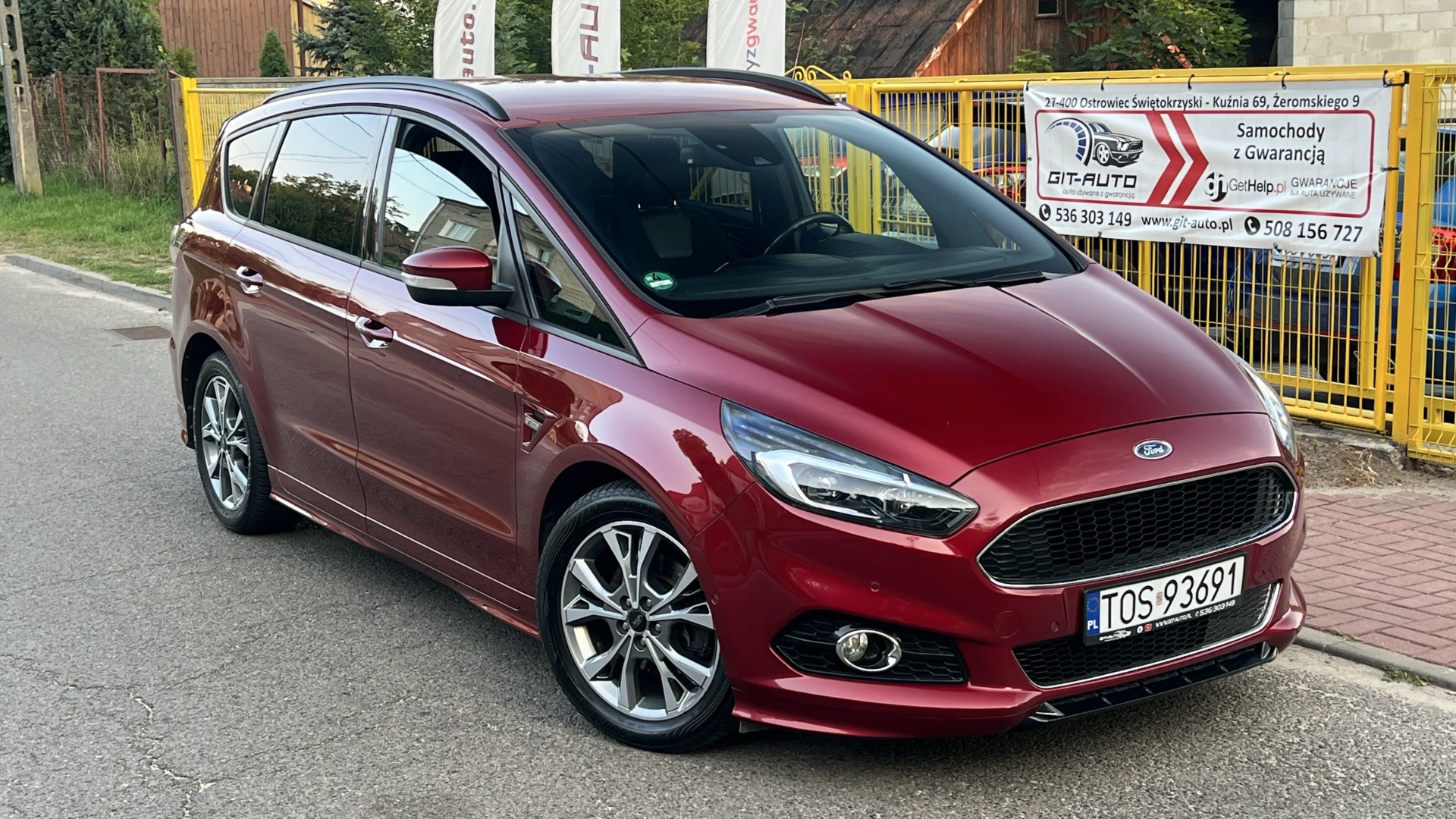 Ford S-Max | Fwd (Przód) | Automatyczna | 190 Km | Czerwony