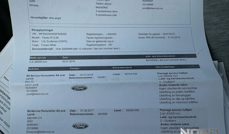 Ford Fiesta | FWD (przód) | Manualna | 101 KM | Biały full
