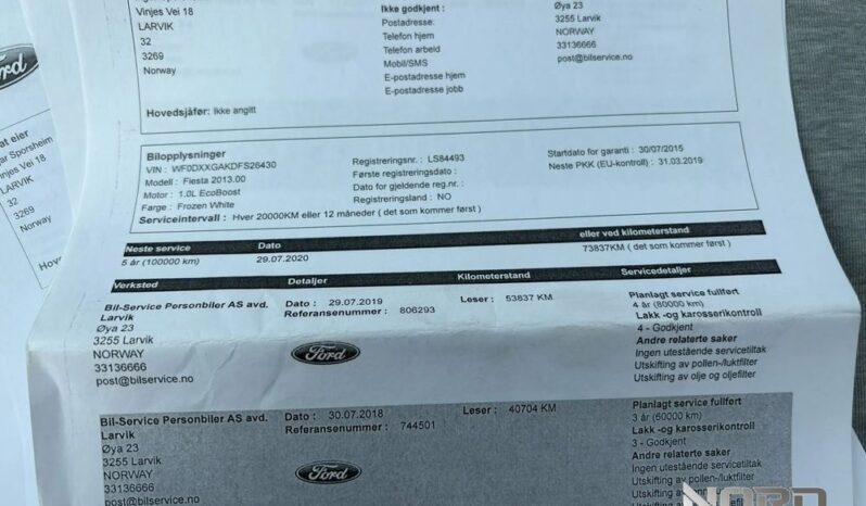 Ford Fiesta | FWD (przód) | Manualna | 101 KM | Biały full