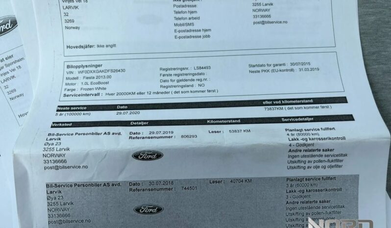 Ford Fiesta | FWD (przód) | Manualna | 101 KM | Biały full