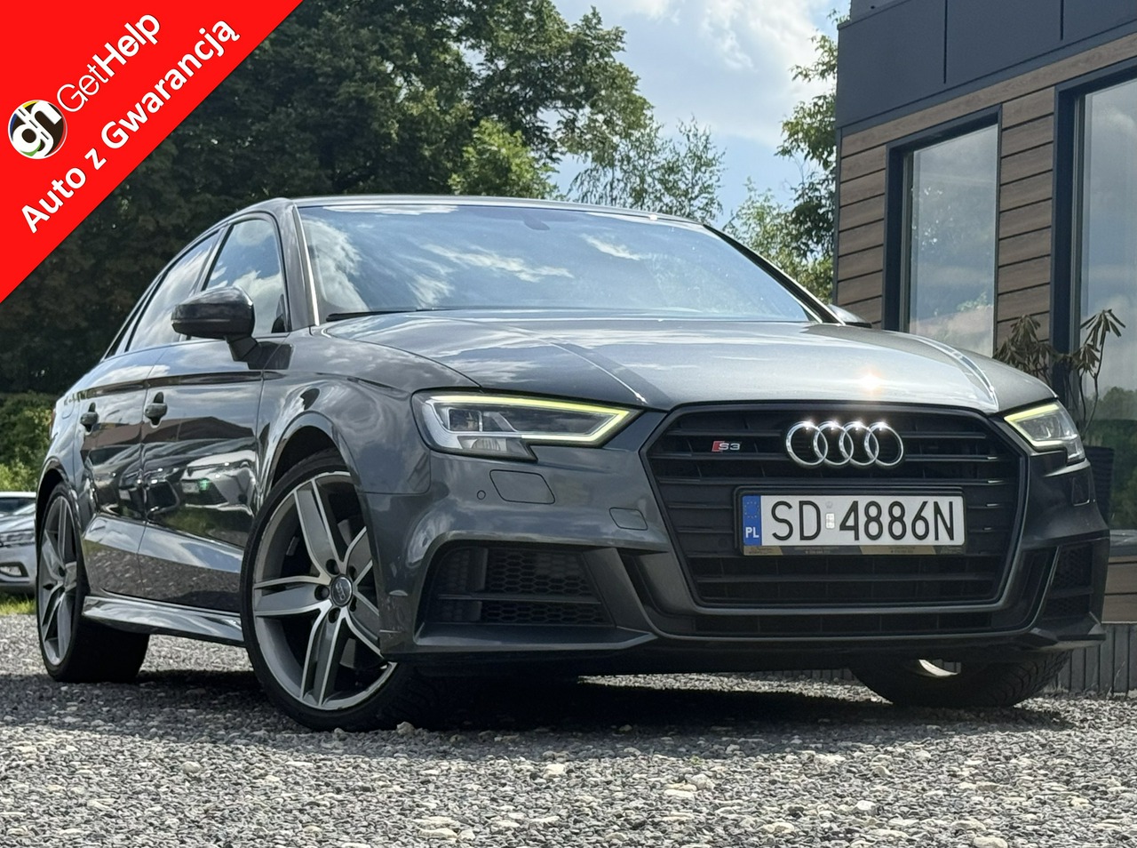 Audi S3 | 4X4 (Doł. Automatycznie) | Automatyczna | 300 Km | Szary