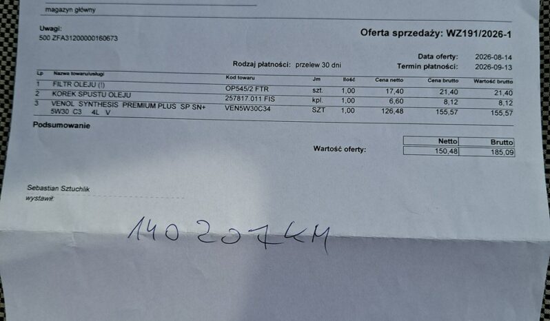 Fiat 500 | FWD (przód) | Manualna | 100 KM | Czarny full