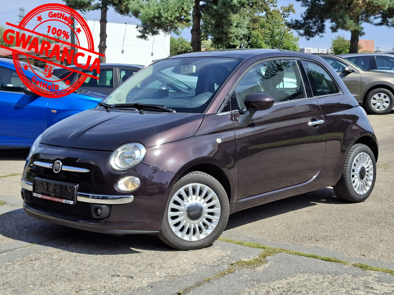 Fiat 500 | Fwd (Przód) | Manualna | 70 Km | Fioletowy