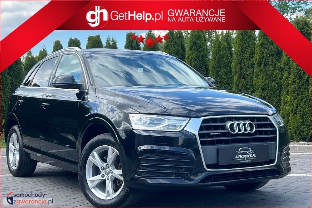 Audi   Q3    150 Km    Automatyczna    4×4 (Stały)    Czarny