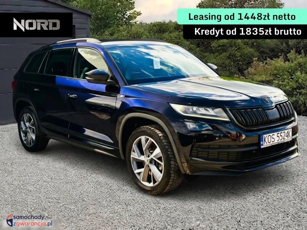 Skoda Kodiaq | 4X4 (Doł. Ręcznie) | Automatyczna | 190 Km | Czarny