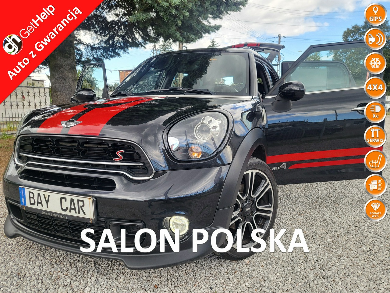 Mini Countryman | 4X4 (Stały) | Automatyczna | 143 Km | Czarny