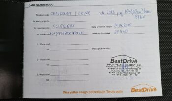 Chevrolet Cruze | FWD (przód) | Manualna | 124 KM | Szary full