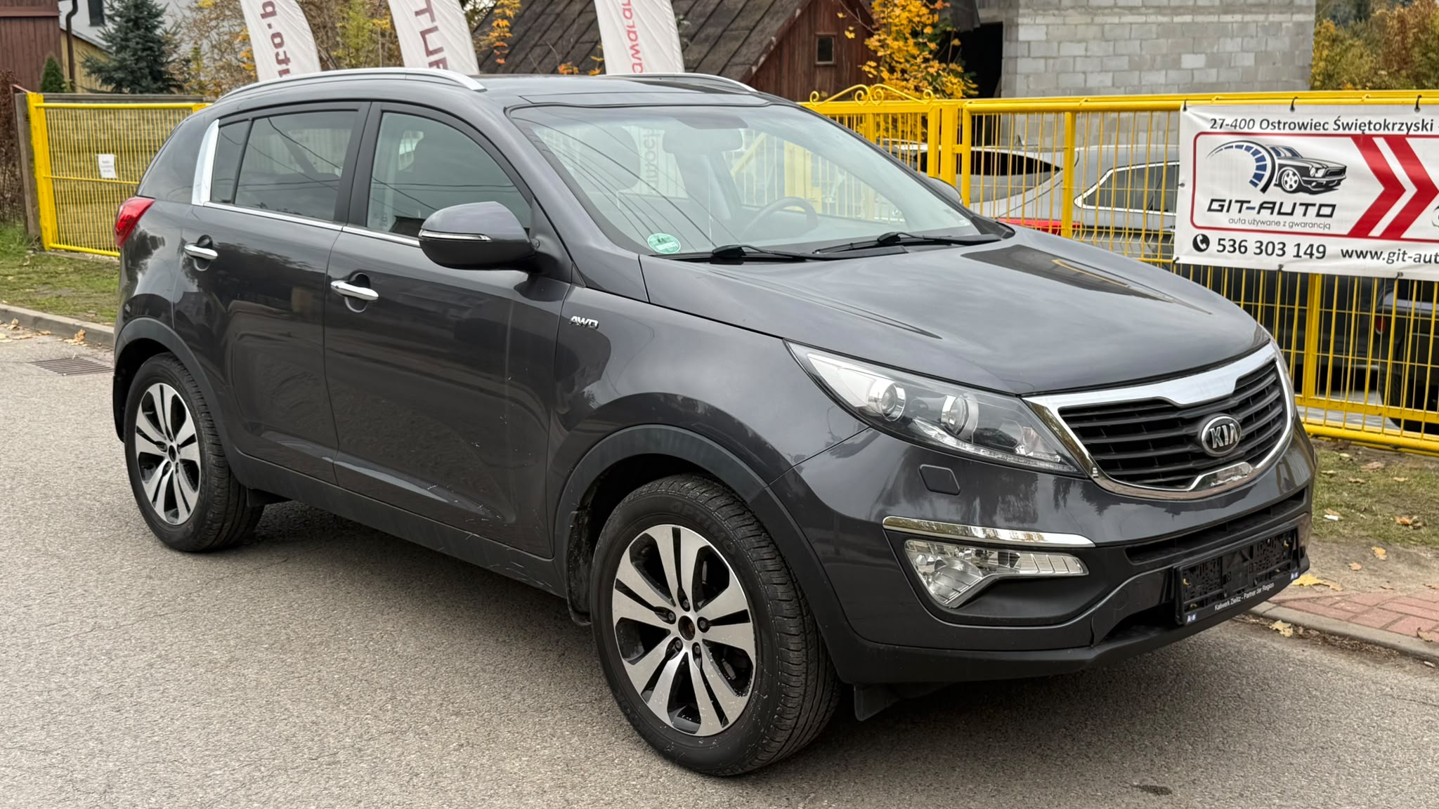 Kia Sportage | 4X4 (Doł. Automatycznie) | Automatyczna | 163 Km | Szary