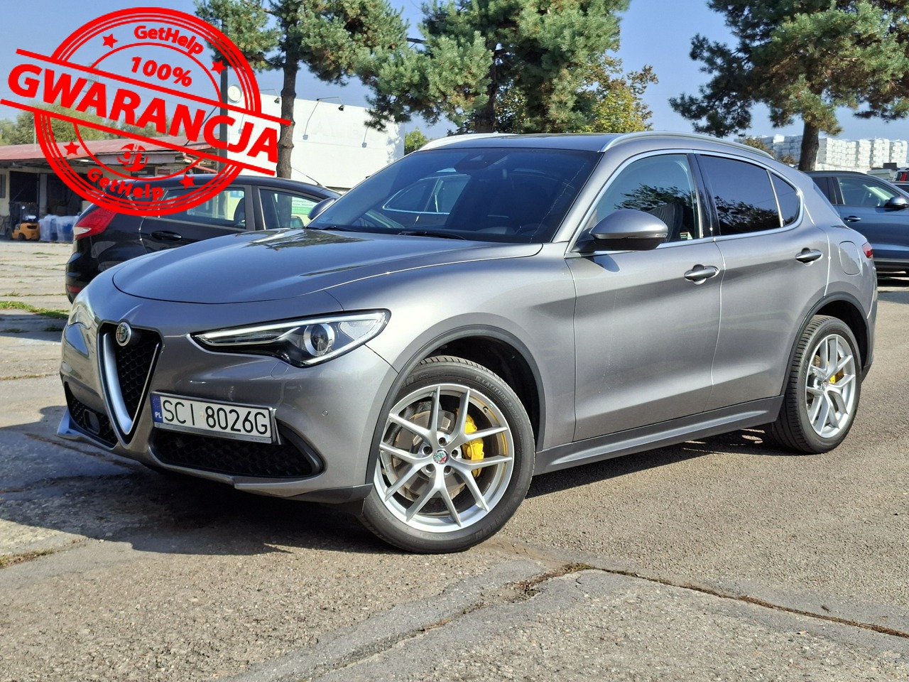 Alfa Romeo Stelvio | 4×4 (Doł. Automatycznie) | Automatyczna | 200 Km | Szary